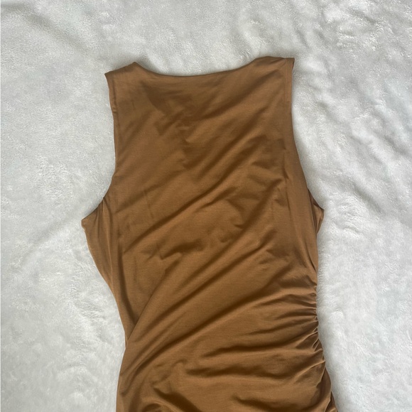 Lovers and Friends Eva Midi Dress in Deep Taupe - Picture 7 of 7